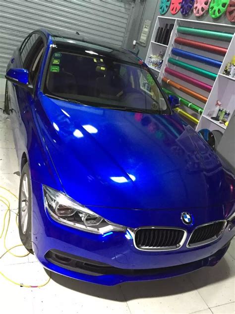 blue vinyl for cars